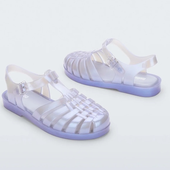 Melissa Possession Jelly Sandal Pearly Blue Size 5 - Picture 1 of 4
